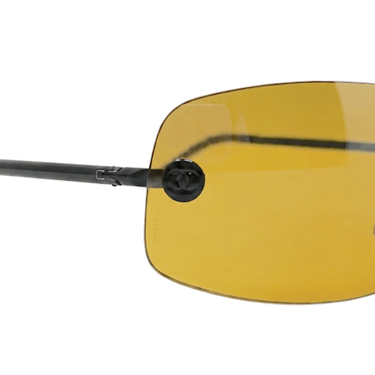 Chanel Rimless Amber Tint Sunglasses, 4035/C. 126/ 85