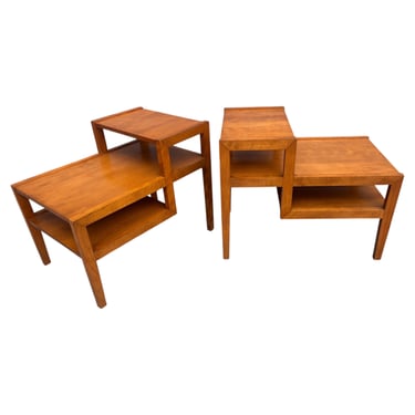 Leslie Diamond for Conant Ball Stepped End Tables