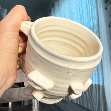 Handmade Ceramic Mug | Rock Climbing Coffee Cup | Organic Porcelain Climber Gift 