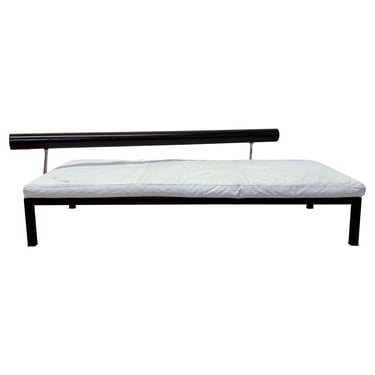 Antonio Citterio Sity Leather and Steel Sofa Daybed for B&B Italia, 1980s