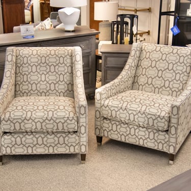 Pair of Bernhardt 'Palisades' Slope Arm Chairs