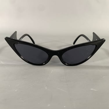 ADAM SELMAN Black Acetate Sunglasses