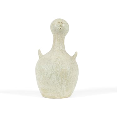 Extra Large Vintage Stan Bitters Haniwa Sculpture. Over 18 Inches Tall. Glazed 