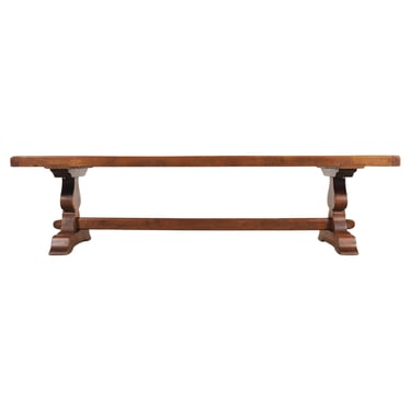 Country French Provincial Oak Farmhouse Trestle Dining Table 10 Ft
