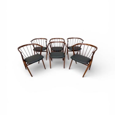 Mid-Century Danish Modern Sibast Furniture Teak Dining Chairs - Set of 6 
