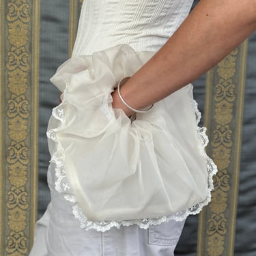 Lacy Silk Organza Clutch