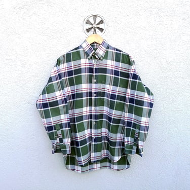 Vintage VALENTINO JEANS Checkered Shirt: Men's Size 39 ,Grunge Fashion 