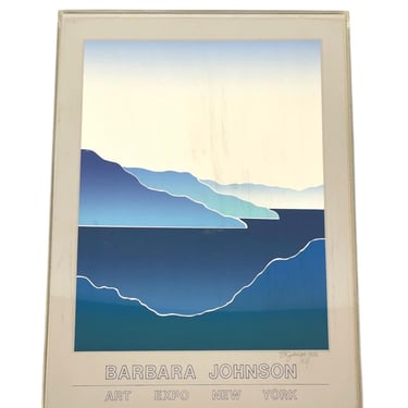 Free shipping within continental US - Vintage 1982 Barbara Johnson Art Expo New York Poster - Wetzel Editions 