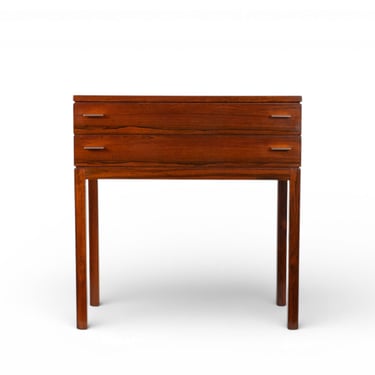 Vintage Swedish Brazilian Rosewood Lamp Table by Fröseke Ab Nybrofabriken