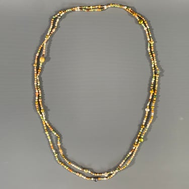 NO BRAND Orange Green Pearl Necklace