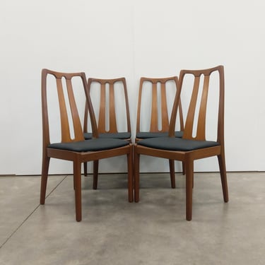 Set of 4 Vintage Nathan Mid Century Modern Dining Chairs 