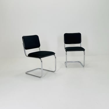 Set of 2 Mid-Century S32 Cantilever Chairs by Marcel Breuer & Mart Stam for Thonet, Germany 1980s 