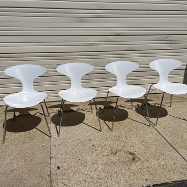 Set of 4 Bernhardt Orbit Modern Dining Chairs by Ross Lovegrove 
