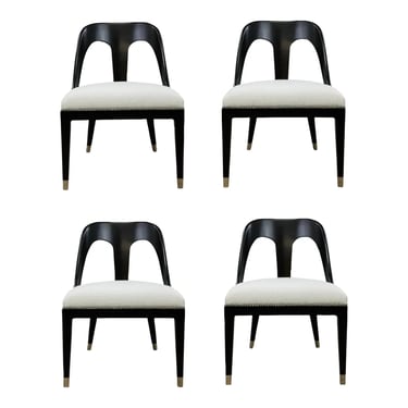 Theodore Alexander Modern Spencer London Dining Chairs Set of 4