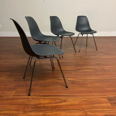 Eames Molded Plastic Dining Chairs, Set of 4