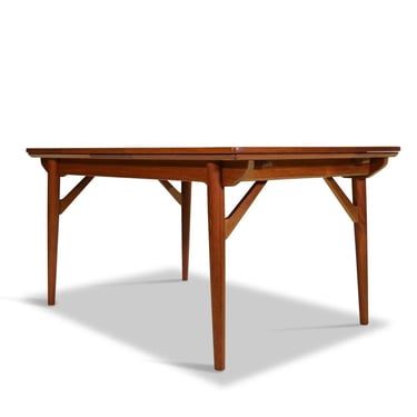 Harry Østergaard Danish Teak Draw-Leaf Extension Dining Table, circa 1960