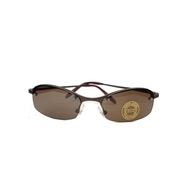 Vintage Y2k Small Square Bronze Sunglasses 