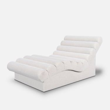 Mid-Century Modern “Wave” Chaise Lounge Styled After Adrian Pearsall