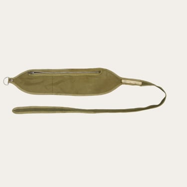 Vintage 1940s Military Utility Pouch • ID Tag • Talon Zip Closure 