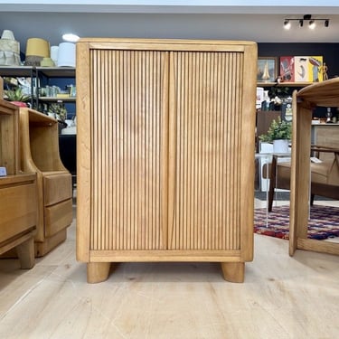Vintage Tambour Utility Cabinet by Heywood Wakefield