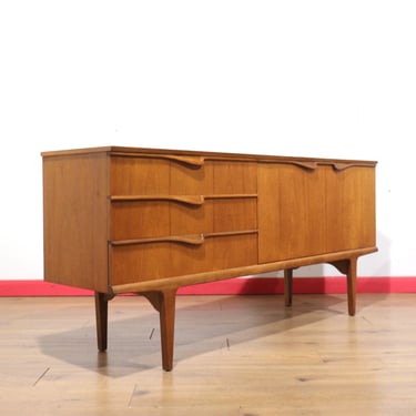 Mid Century Modern Vintage Teak British Credenza Sideboard | Mid Century Modern Vintage Furniture 
