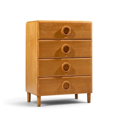 Russel Wright for Conant Ball Mid Century Maple Highboy Dresser - mcm 