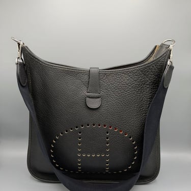 HERMES, Clemence Evelyne III Cross Body, Black