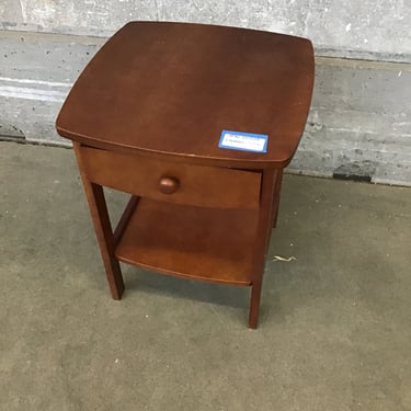 Wood Nightstand with Drawer (Seattle)
