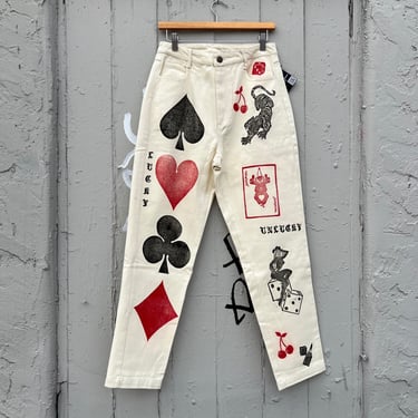 Gambler Patchwork Print Lucy&Yak Denim, 28”