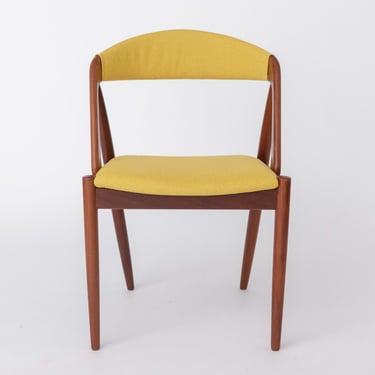 Kai Kristiansen Model 31 Chair, Schou Andersen 1960s, Danish Teak Dining Chair, Restored Upholstered, Mid Century Modern 