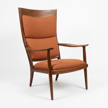 Authentic Sam Maloof 1972 Walnut High Back Lounge Chair - Studio Designed and Made 