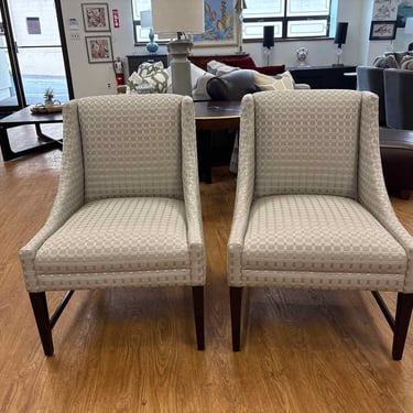 Pair of A. Rudin Slipper Chairs