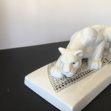 Simply Gorgeous Meissen x Hugo Boss Solid Ceramic Tiger -- 