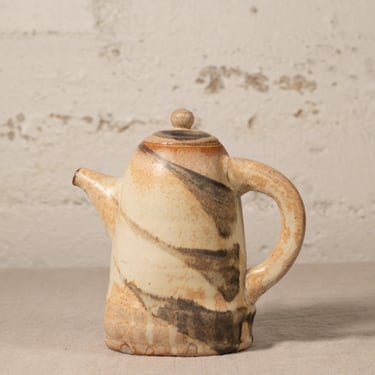 Marbled Earthenware Teapot