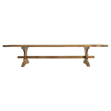 19th C. French Provincial Farmhouse Oak Dining Table 11 Ft.