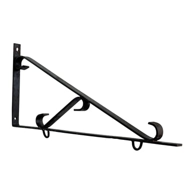 Antique Large Victorian Wrought Iron Hanging Sign / Planter Bracket