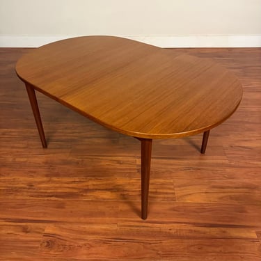 Nils Jonsson Oval Teak 2 Leaf Dining Table