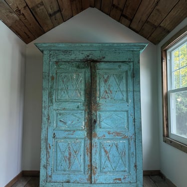 18th Century French Painted Cabinet 