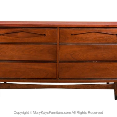 Mid-Century Six Drawer Modern Dresser 