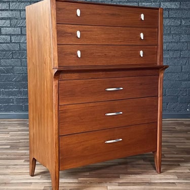 Mid-Century Modern “Profile” Highboy Dresser by John Van Koert for Drexel, c.1950’s 
