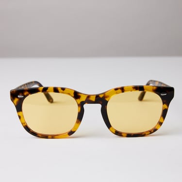 New York Eye_rish, Dingle. Light Tortoise Shell Frame with Yellow Lenses 