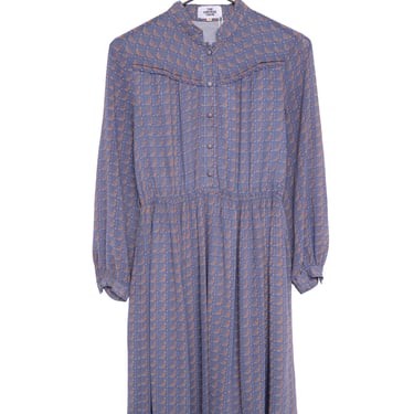 1980's Long Sleeve Midi Dress