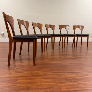 Koefoeds Hornslet Teak Dining Chairs Set of 6