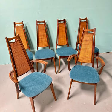 Mid Century Modern Walnut Dining Chairs from Richbilt / In the style of Adrian Pearsall / 10 available / vintage mcm / Shipping not included 