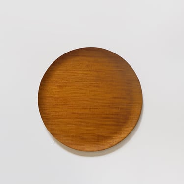 Vintage Mid Century Molded Teak or Walnut Plywood Tray Attr George Nelson for Herman Miller 18