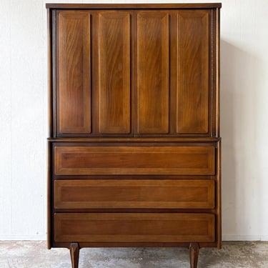 Walnut Mid-century Armoire, American Of Martinsville *MESSAGE US for shipping quote* 