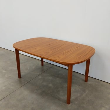 Vintage Danish Modern Teak Extendable Dining Table 