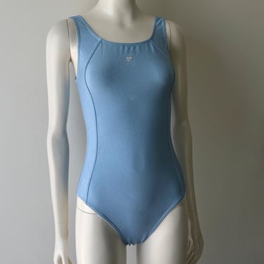 Vintage Courrèges Blue One Piece Swimsuit XXS/36 