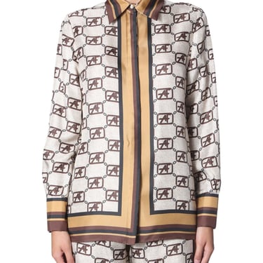 Alberta Ferretti Women Logo Story Shirt