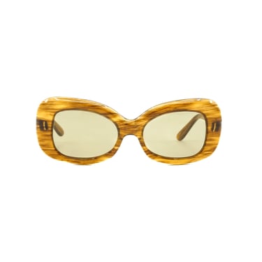 1960s Pierre Cardin Walnut Frame Sunglasses